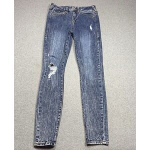 True Religion Jeans Womens Size 28 (27x30) Halle Midrise Super Skinny Denim